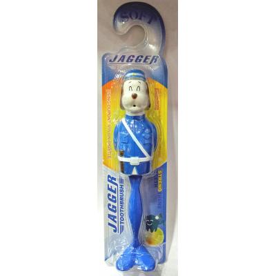 Tiny Toes Jaggar Toothbrush with Cap (Blue)