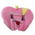 Tiny Toes Velvet Baby Pillow Mustard(Rai) Filled Apple Shape (Pink)