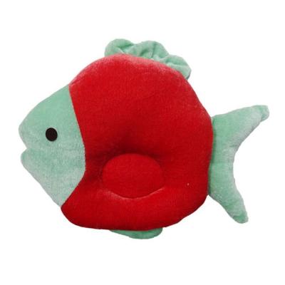 Tiny Toes Velvet Baby Pillow Fish Shape (Red)