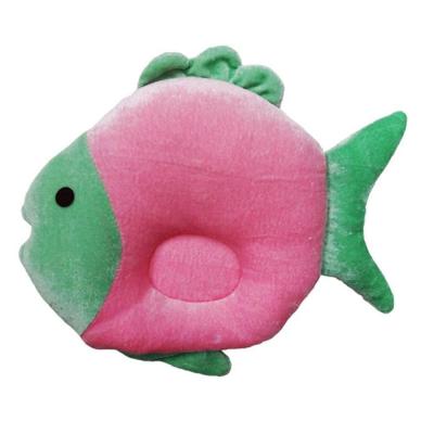 Tiny Toes Velvet Baby Pillow Fish Shape (Pink)