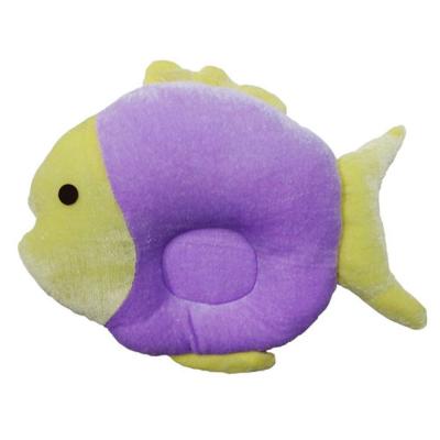 Tiny Toes Velvet Baby Pillow Fish Shape (Violet)