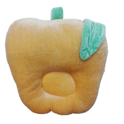 Tiny Toes Velvet Baby Pillow Apple Head (Orange)