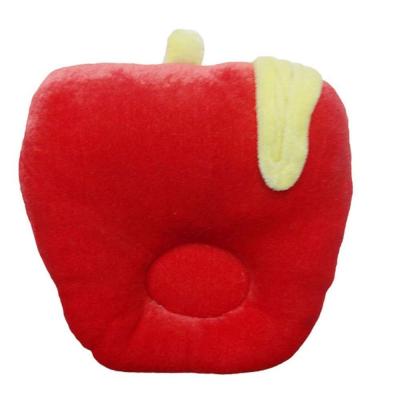 Tiny Toes Velvet Baby Pillow Apple Head (Red)