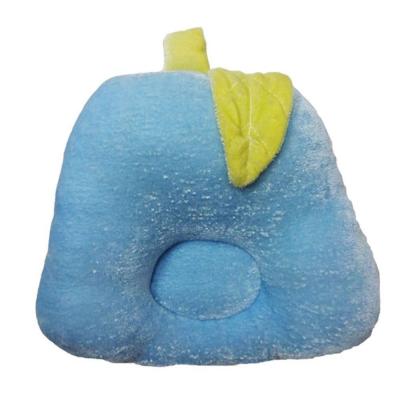 Tiny Toes Velvet Baby Pillow Pear Shape (Blue)