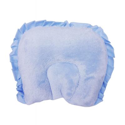 Tiny Toes Fur Headrest Baby Pillow (Blue)