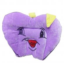 Tiny Toes Velvet Baby Pillow Mustard(Rai) Filled  Apple Shape (Violet)