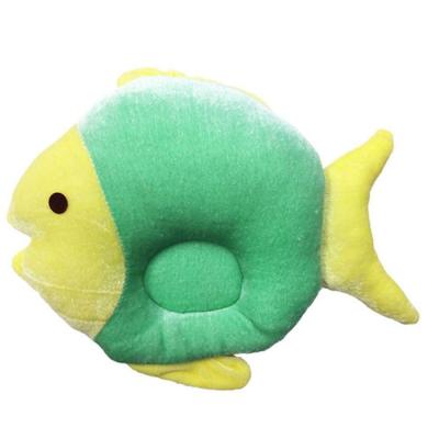 Tiny Toes Velvet Baby Pillow Fish Shape (Green)