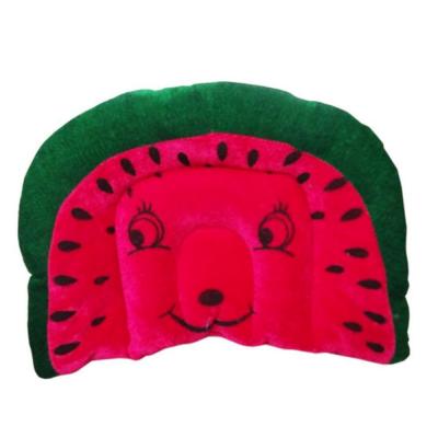 Tiny Toes Velvet Baby Pillow Mustard(Rai) Filled Watermelon Shape (Red)