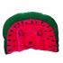 Tiny Toes Velvet Baby Pillow Mustard(Rai) Filled Watermelon Shape (Red)