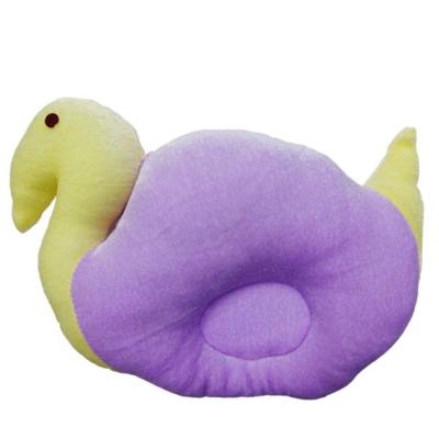 Tiny Toes Velvet Baby Pillow Duck Shape (Violet)
