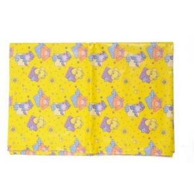 Tiny Toes Plastic Sheets (Double Bed) (Yellow)