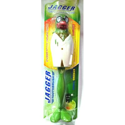 Tiny Toes Jaggar Toothbrush with Cap (Green)