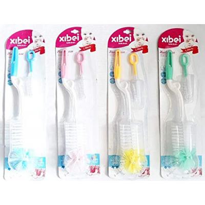 Tiny Toes Xibei Bottle and Nipple Brush (Multi Color) 1 Pcs